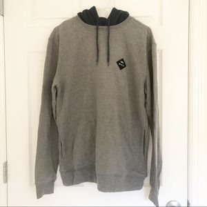 RVCA Gray Pullover Skater Surf Hoodie Medium